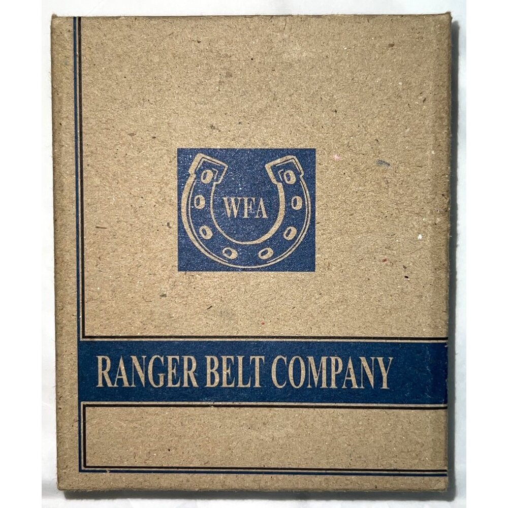 Ranger Belt Co Handcrafted Genuine Leather Brown Bi-Fold Wallet w Cross Inlay